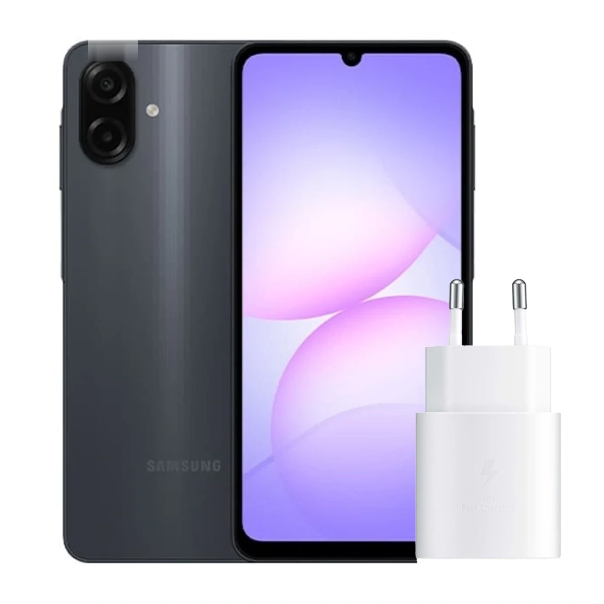 گوشی موبايل سامسونگ مدل Galaxy A07 4G ظرفیت 64 گیگابایت رم 4 گیگابایت به همراه شارژر داخل جعبه - پیوست 1 - مشکی